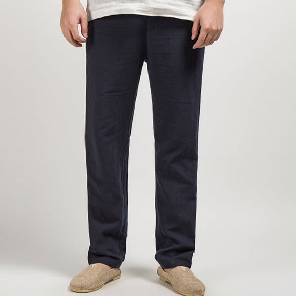OLD MONEY Cotton Trousers