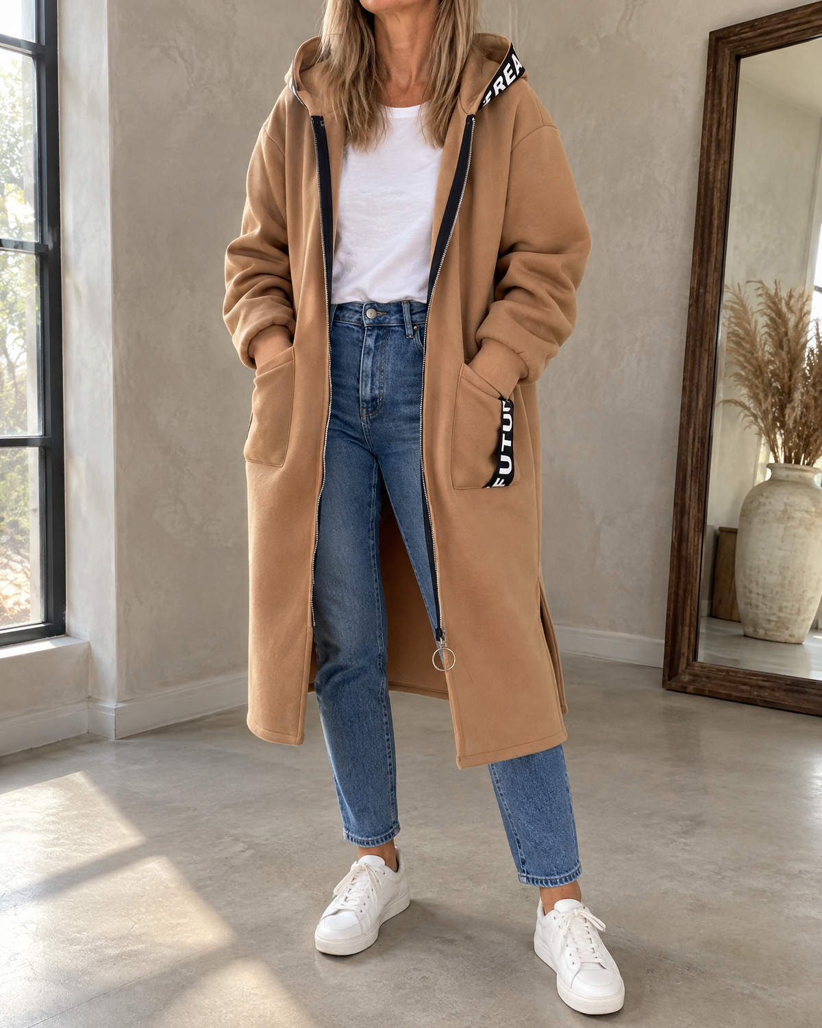 Women's Long Hooded Coat