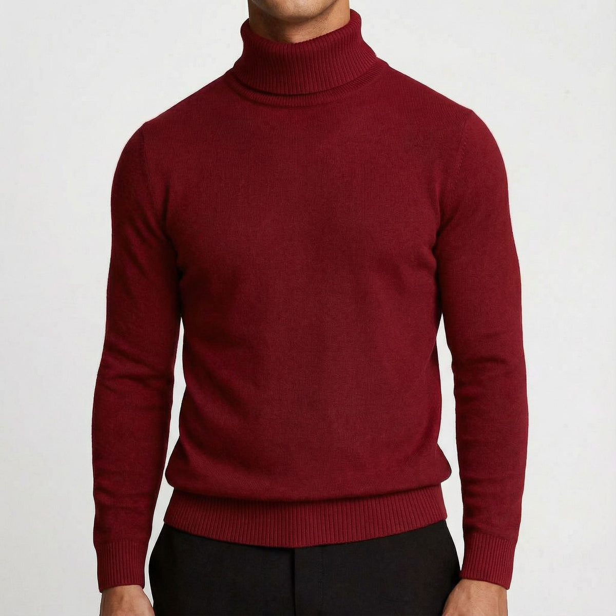 Men's Slim Fit Warm Roll Neck Sweater