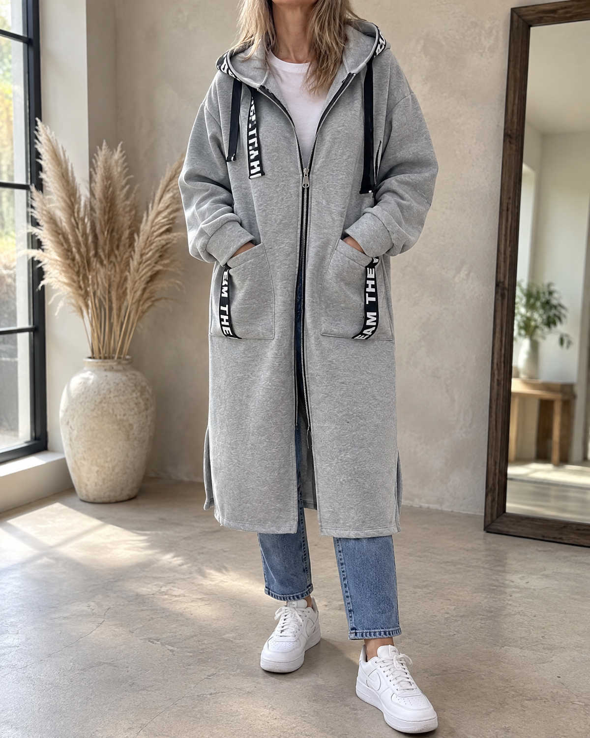 Women's Long Hooded Coat