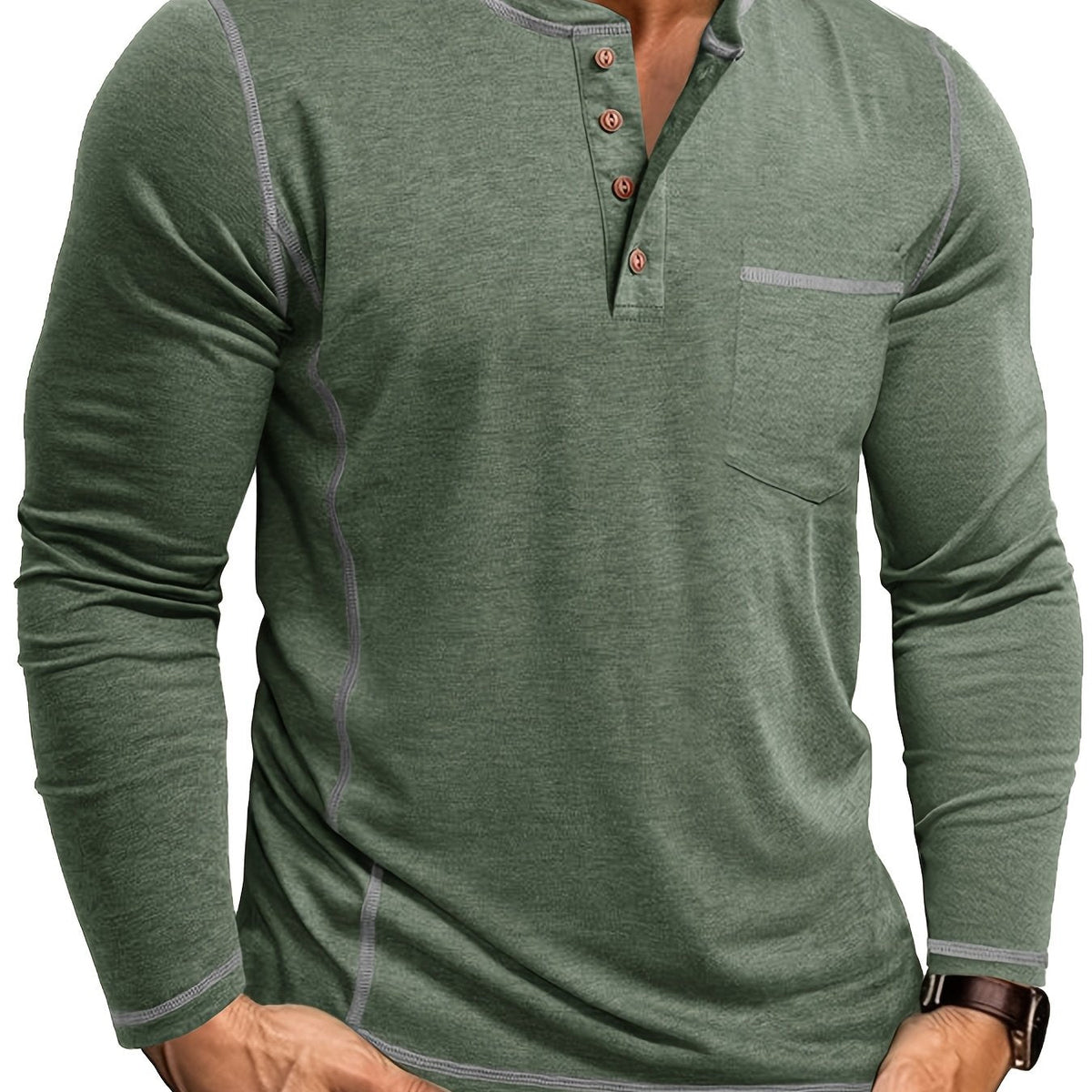 Kingsley | Timeless Long-Sleeve Henley Top