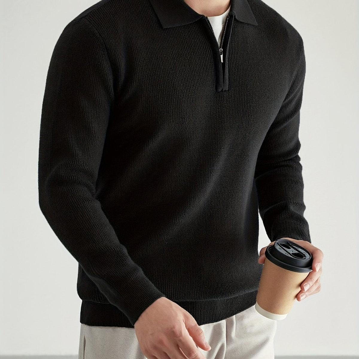 Douglas | Quarter-Zip Polo Sweater