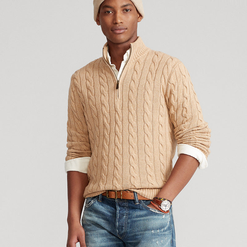 Cotton Zip Sweater