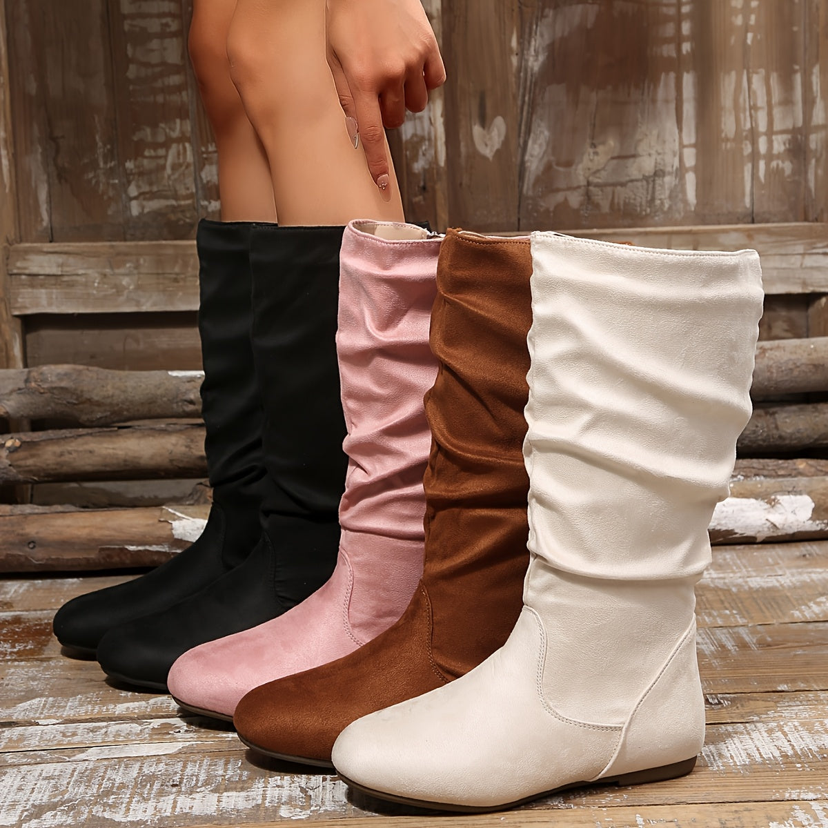 Clarissa | Relaxed Mid-Calf Booties