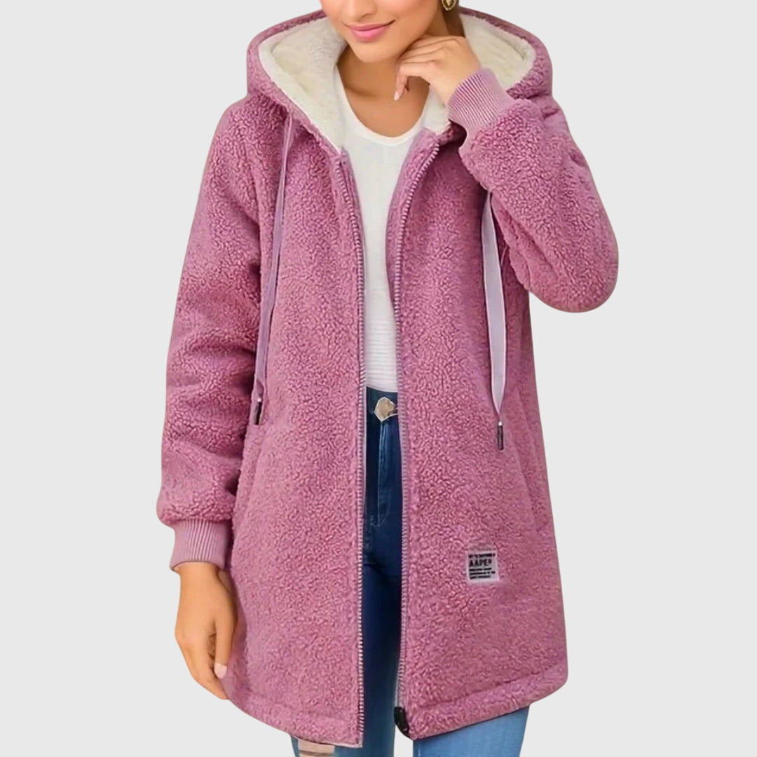 Women's Teddy Coat | Cozy Hood & Warmth