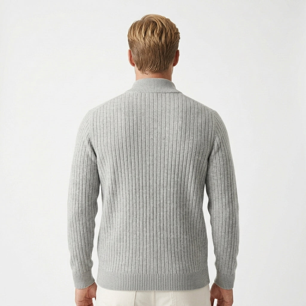 HOLLANDEN | CLASSIC RIBBED CARDIGAN FOR MEN