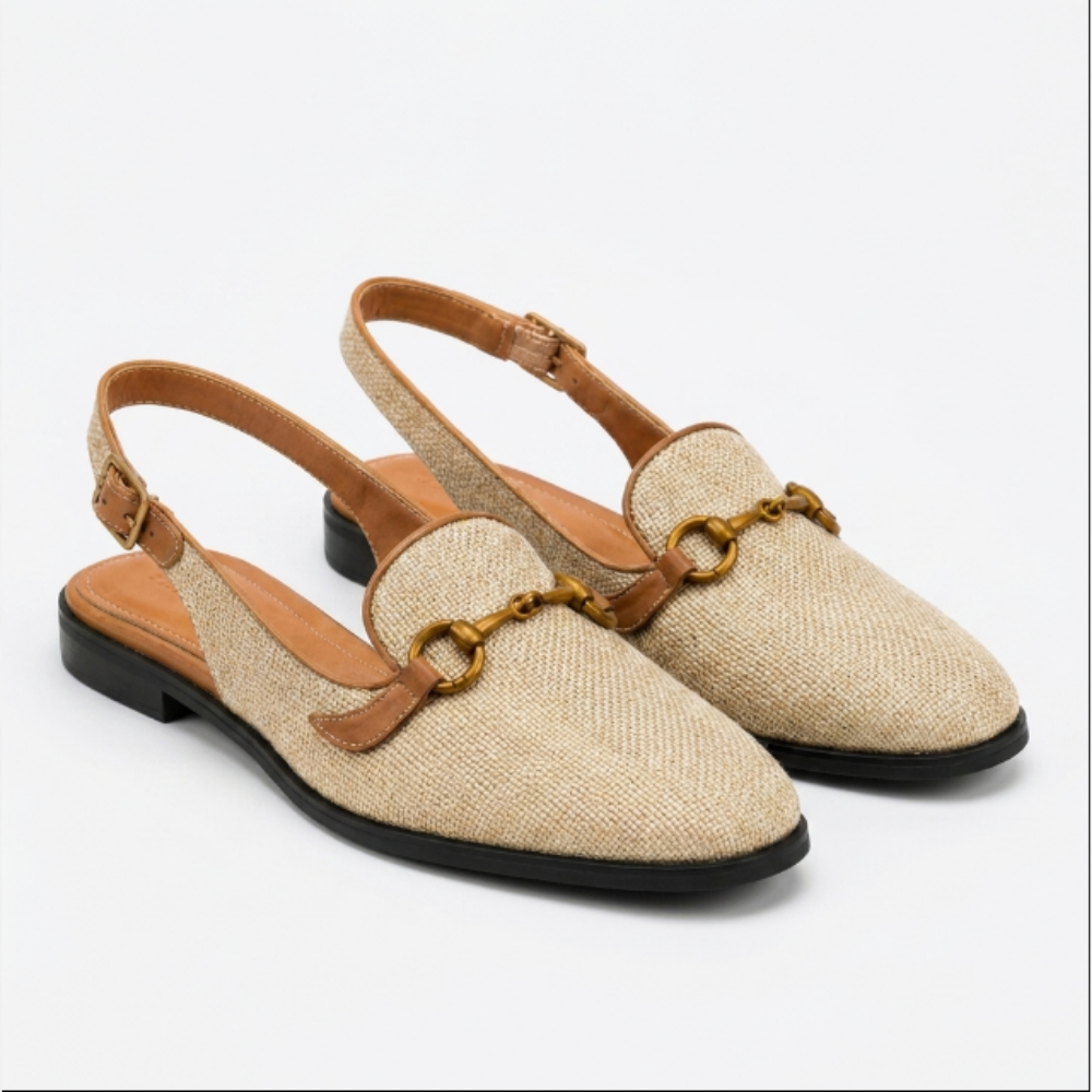 OLDMONEYLOOK | Women’s Classic Metallic Accent Sandals