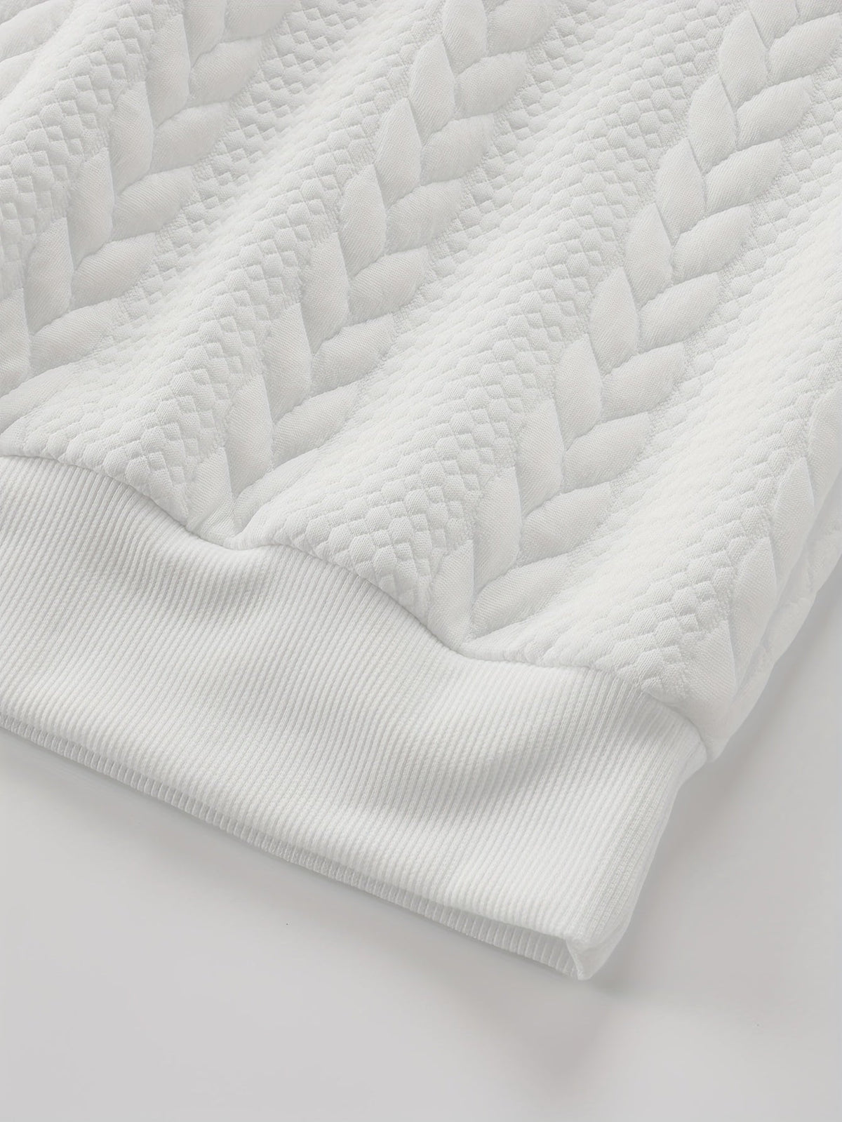 Maddox | Textured Crew Neck Pullover