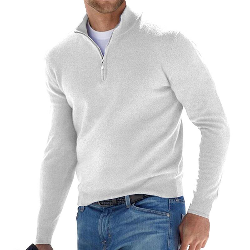 Men's Half-Zip Knitted Sweater | Comfort Meets Style