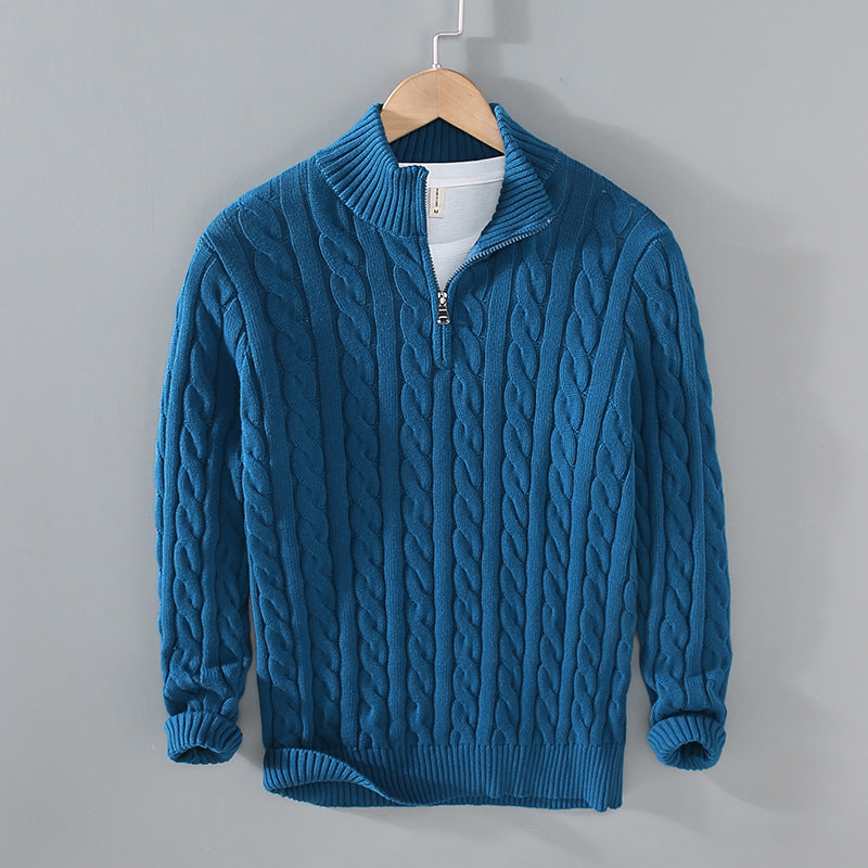 Cotton Zip Sweater