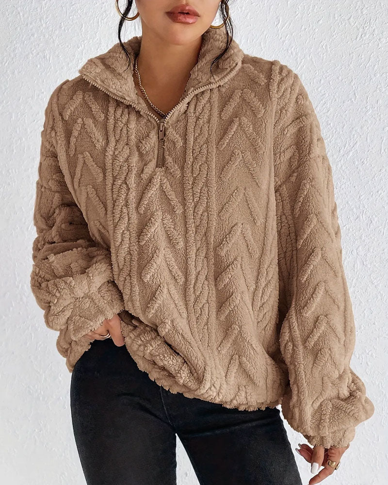 Reversible Fleece Half-Zip Sweatshirt