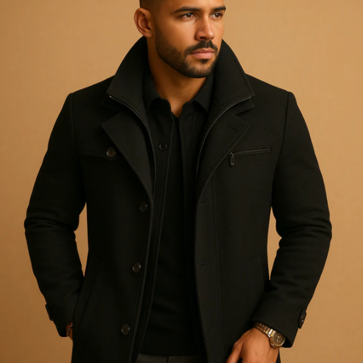 The Warwick Men’s Warm Adjustable Cuff Winter Coat