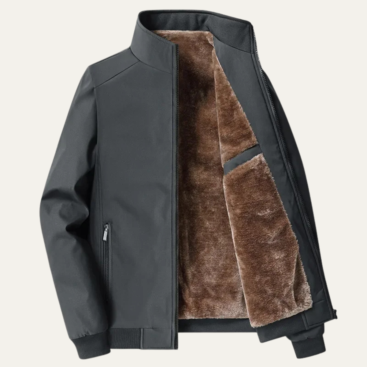 The Sleyever Men’s Elegant Warm Fleece Lining Jacket