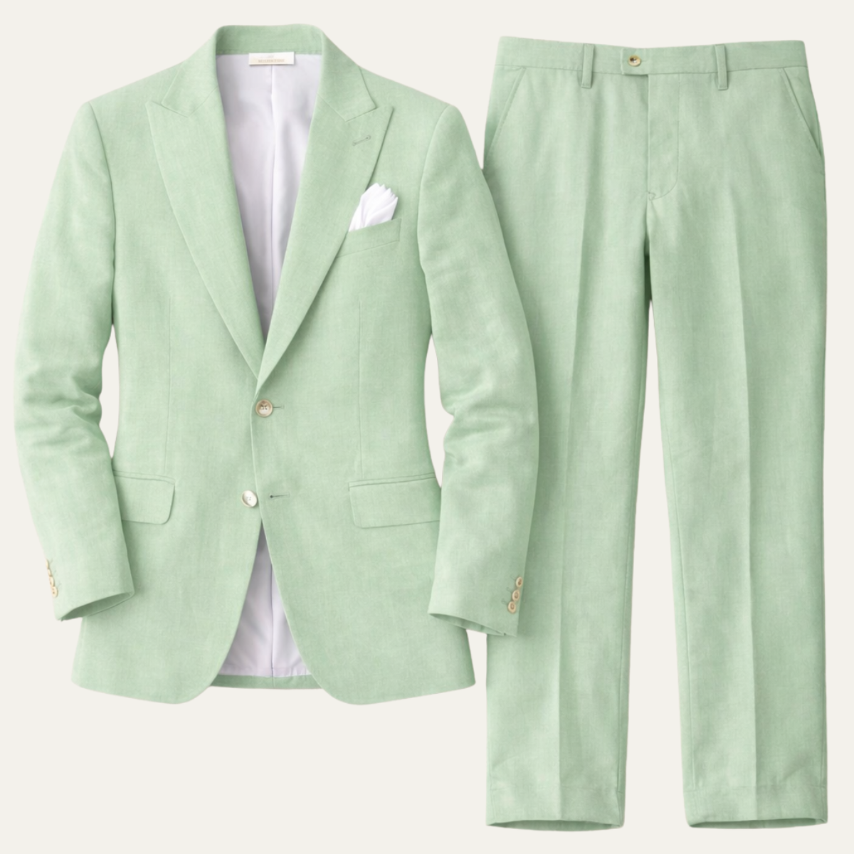 The Lausanne Men’s Casual Linen Suit Set – Blazer & Trousers