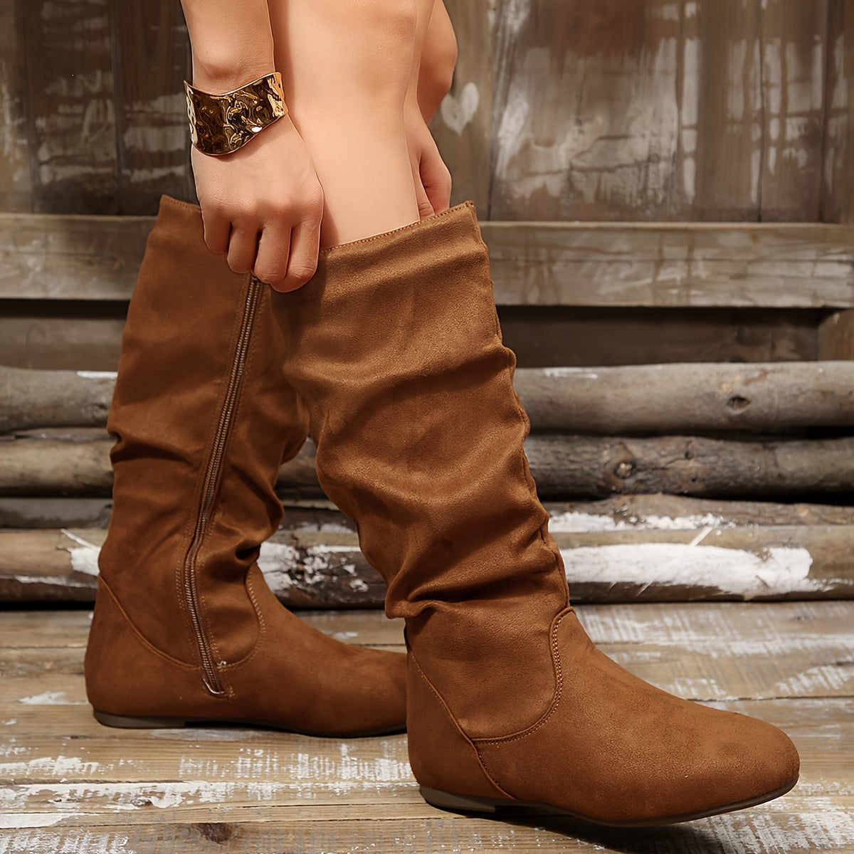 Clarissa | Relaxed Mid-Calf Booties