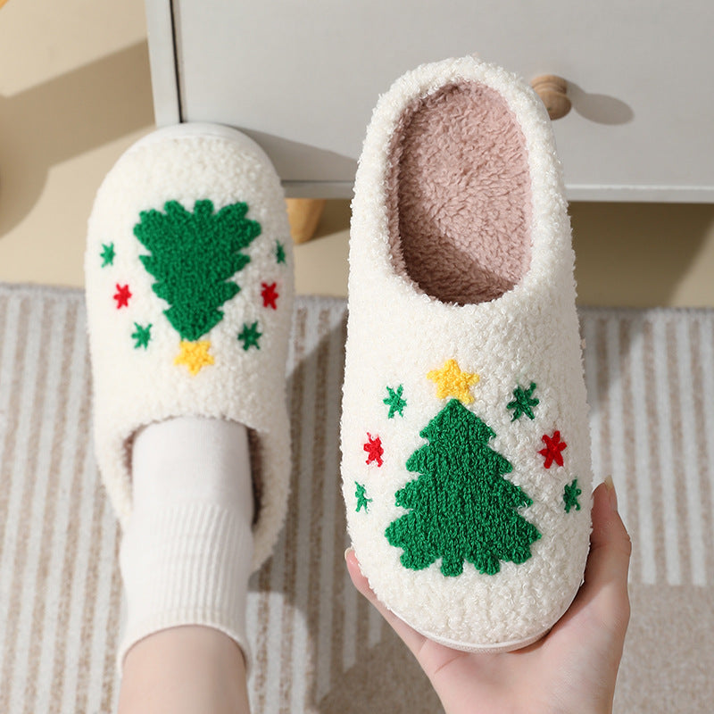 Maja | Cozy Christmas Slippers Featuring Santa, Moose, and Gingerbread Man