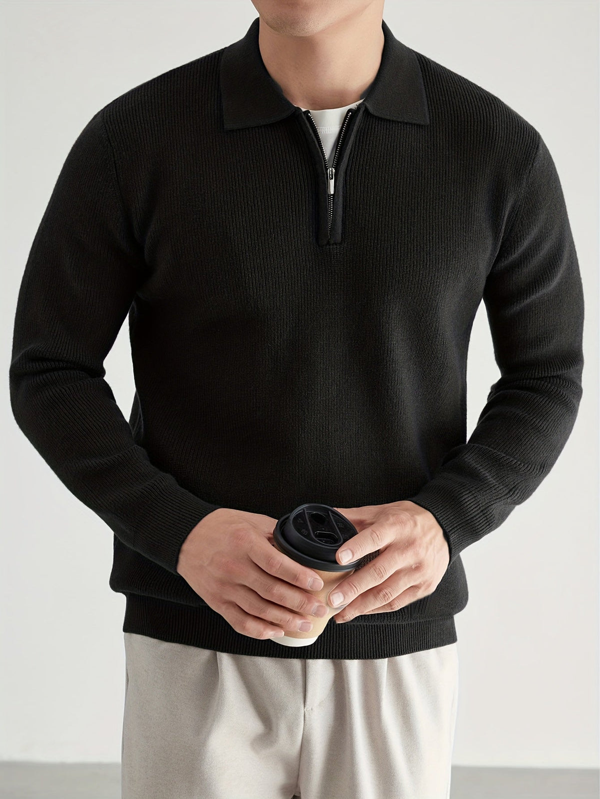 Douglas | Quarter-Zip Polo Sweater