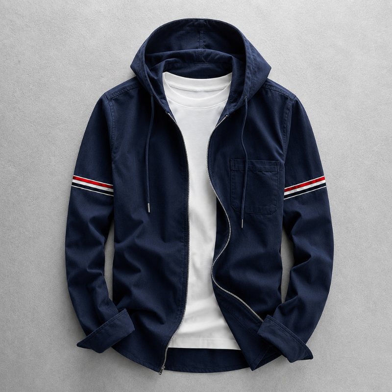 Hooded Jacket with Zip for Men