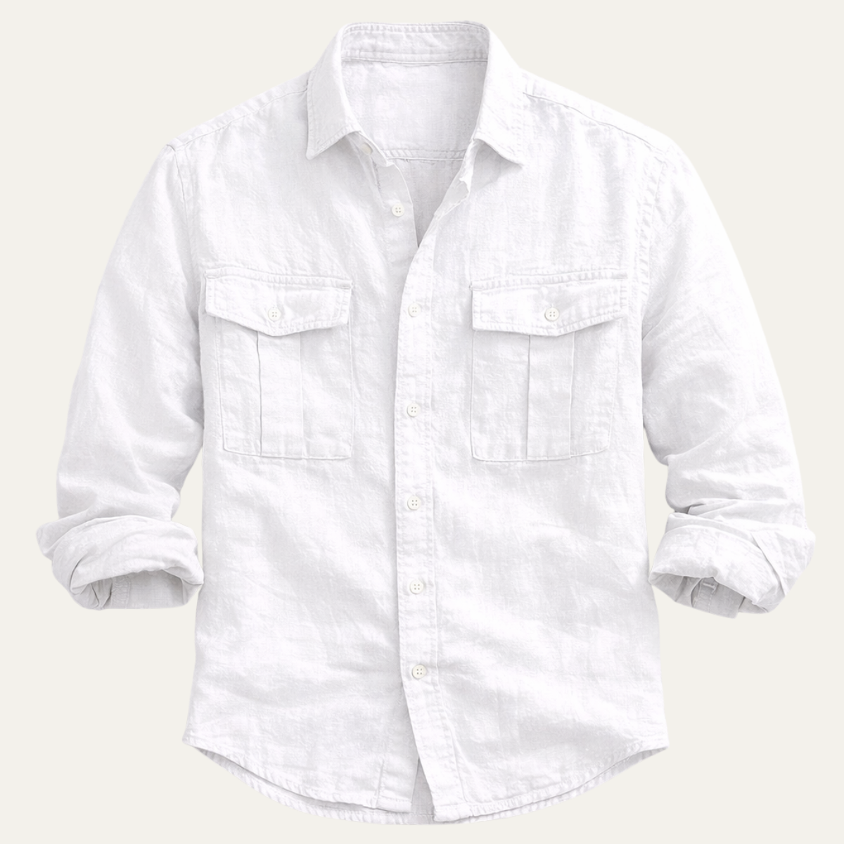 The Brera Men’s Casual Cotton Summer Linen Shirt