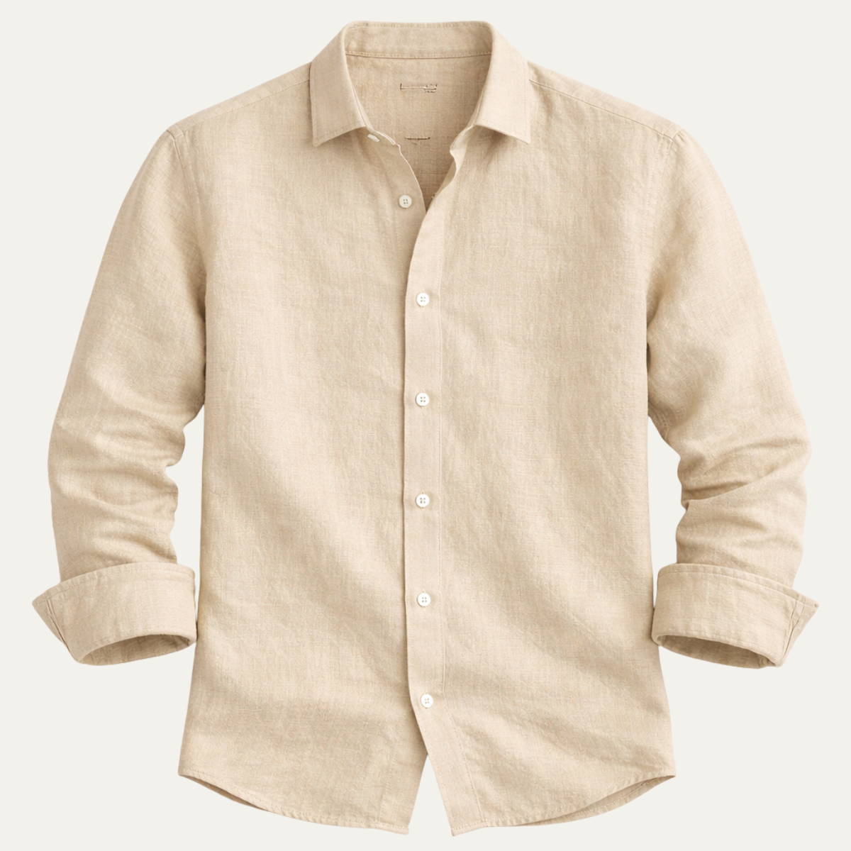 The Alberobello Men’s Solid Colour Summer Linen Button-Up Shirt