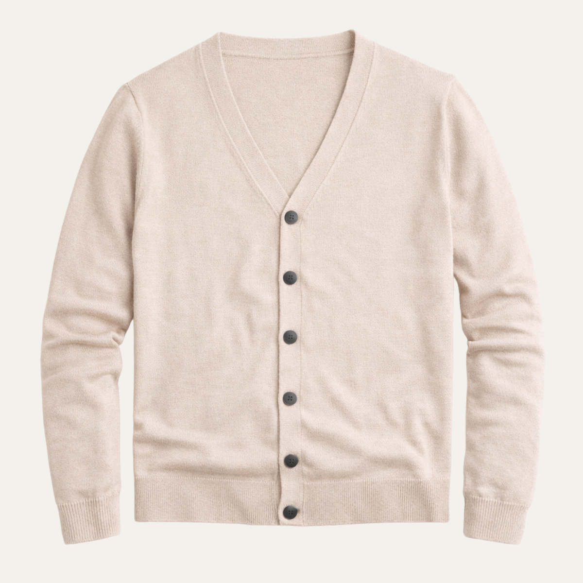 The Ashford Men’s V Neck Slim Fit Knit Cardigan