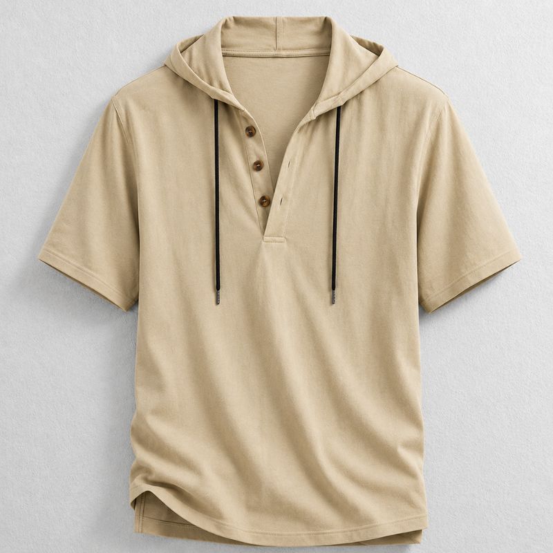 Blake Hooded Henley Shirt