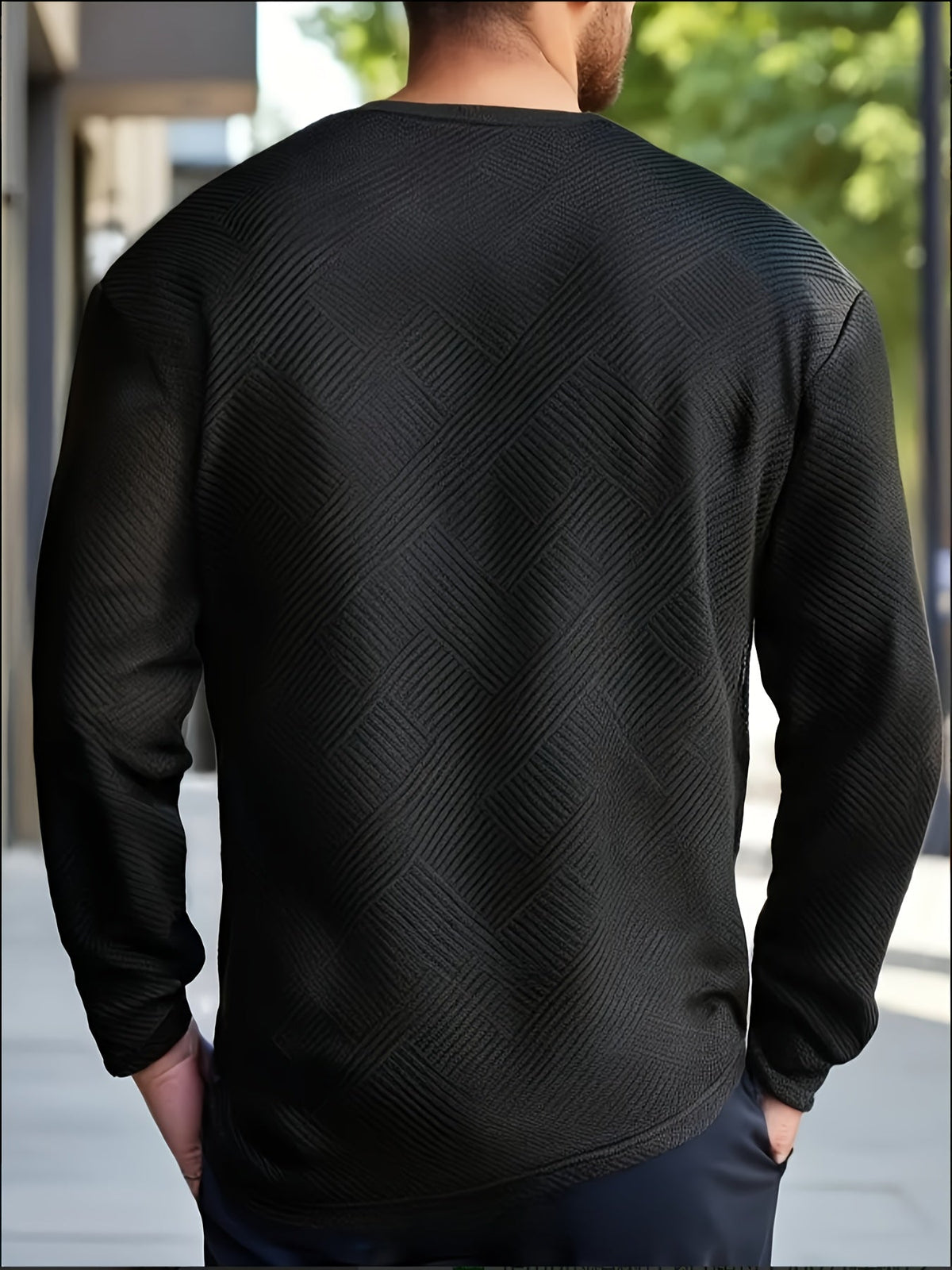 Camden | Textured Crew Neck Pullover