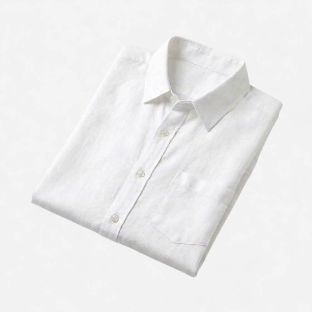 OLDMONEYLOOK | Men's Classic Linen Short Sleeve Shirt