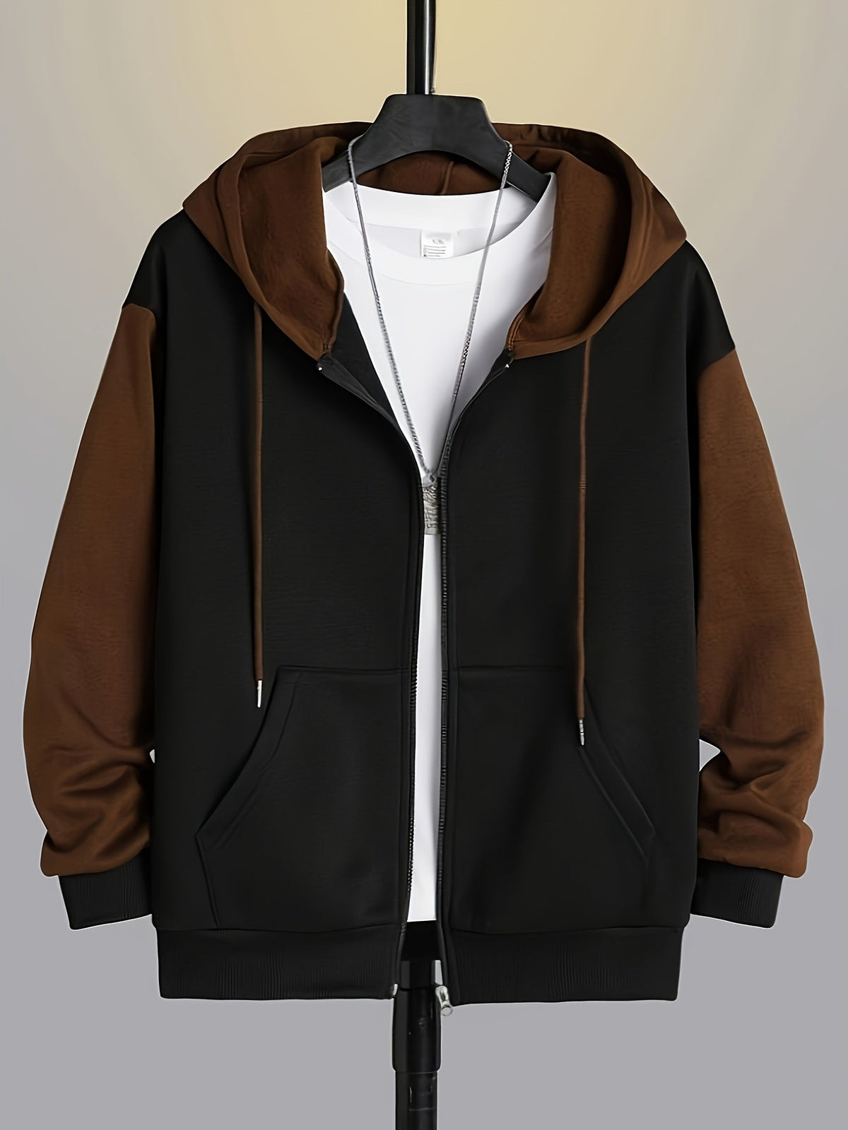 Bryson | Colour-Block Zip-Up Hoodie