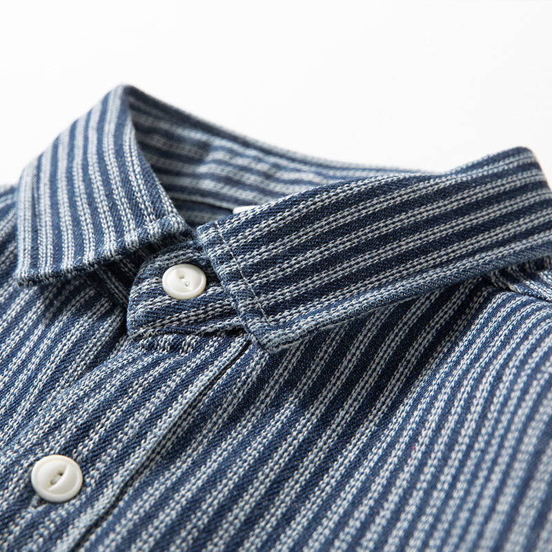 Striped Loose Button-Up