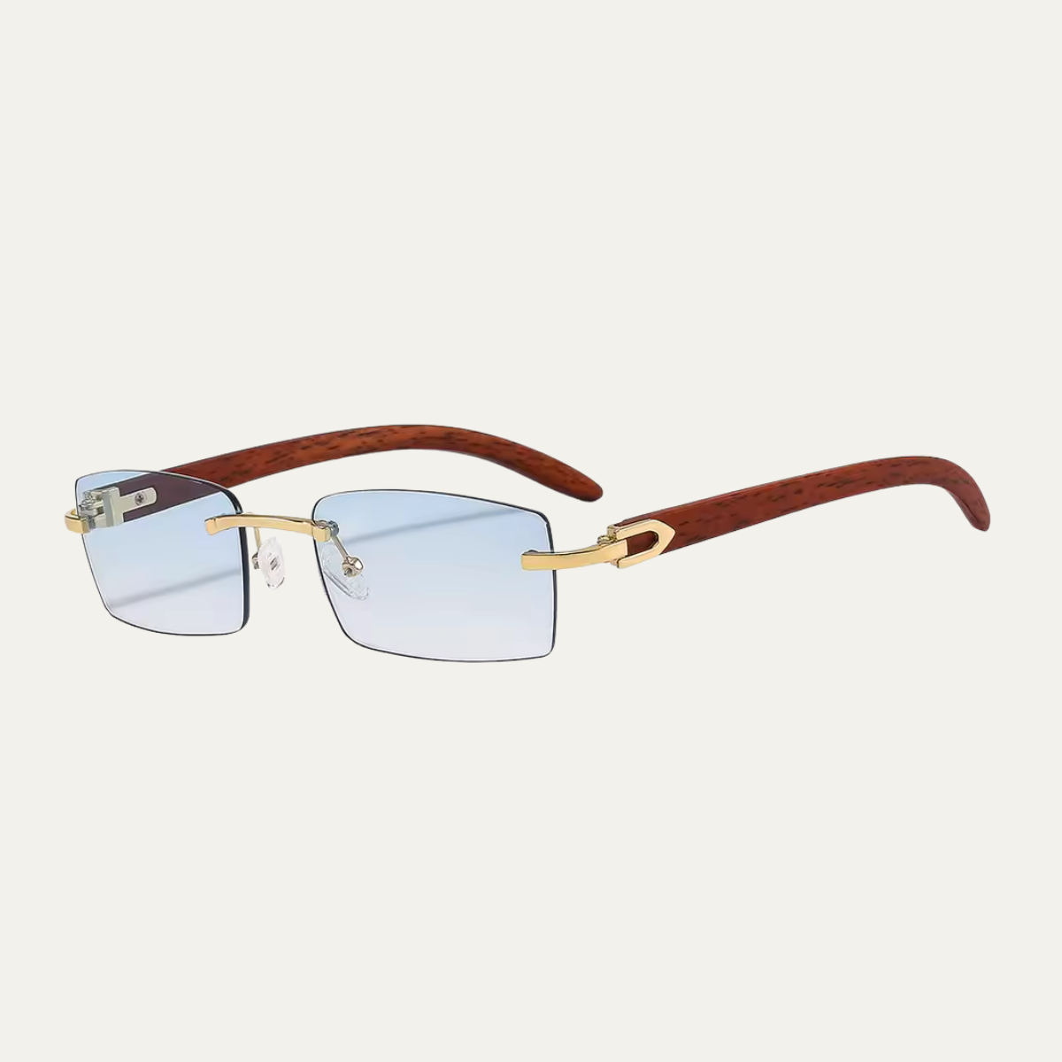 The Arlington Men's Rimless Square Sunglasses