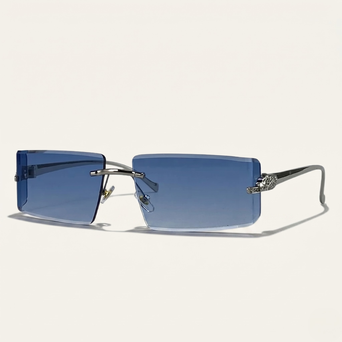 The Hanover Men's Rimless Rectangle Sunglasses