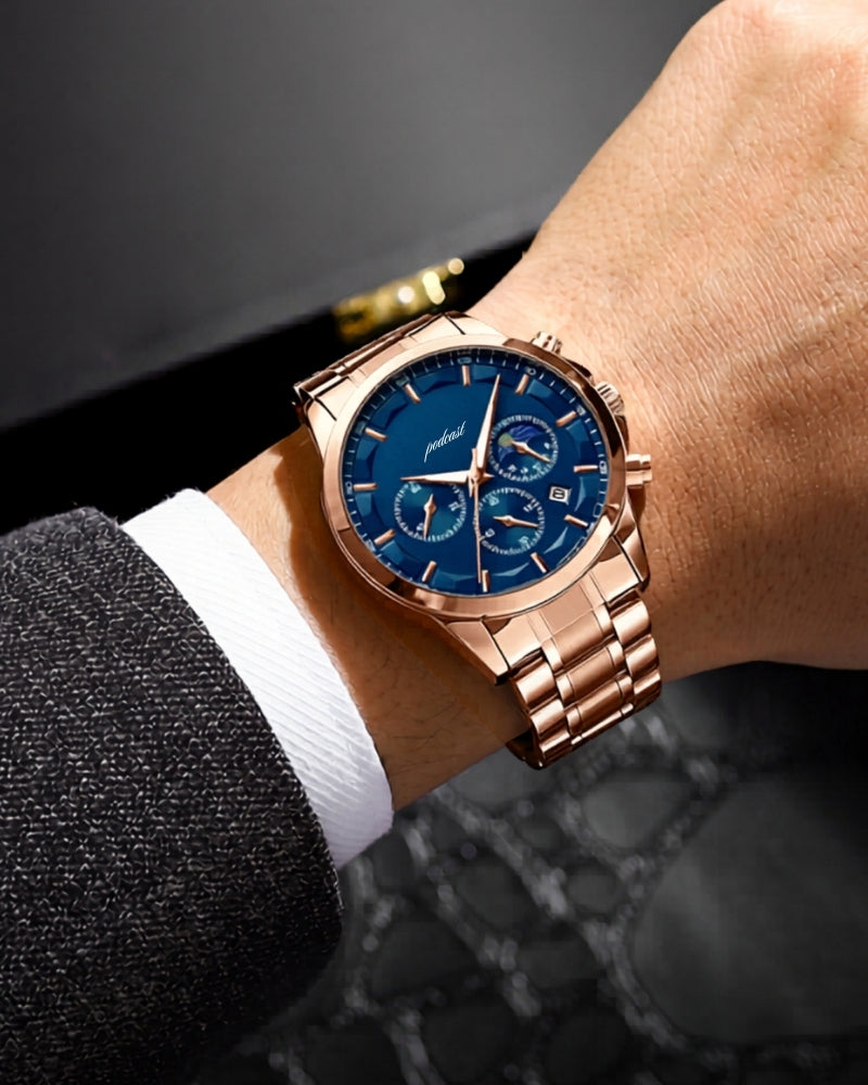 Precision Chronograph Steel Watch