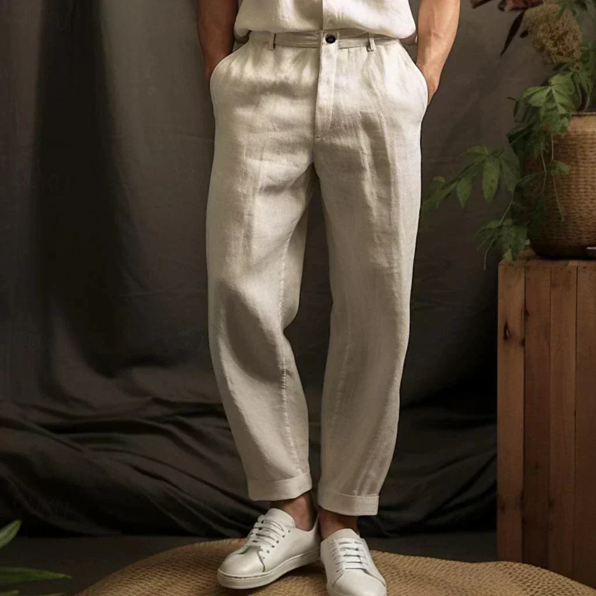 The Siena Men’s Linen Trousers