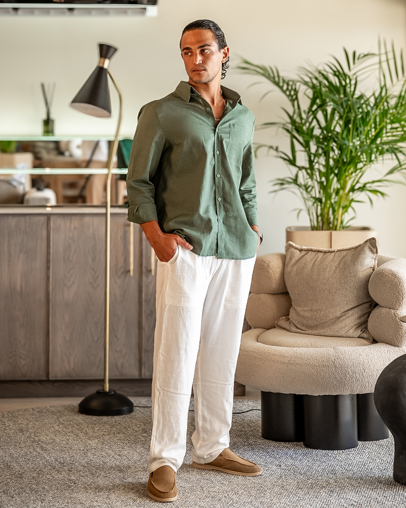 Old Money Linen Combo (Long Sleeve)