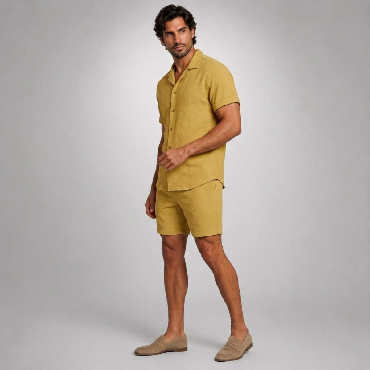 The Corsica Linen Set – Summer Shirt & Trousers for Men
