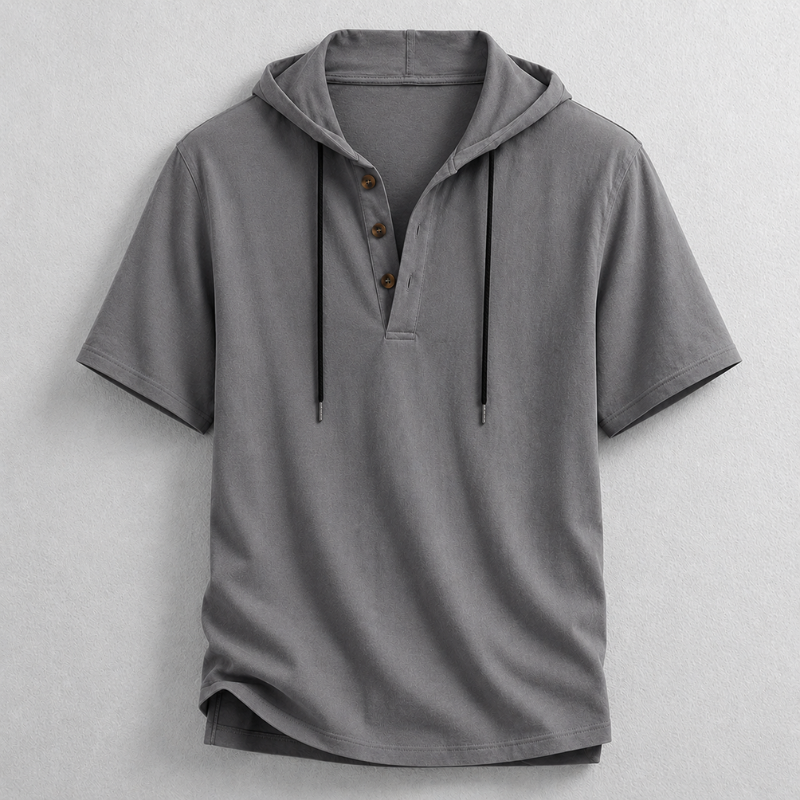 Blake Hooded Henley Shirt