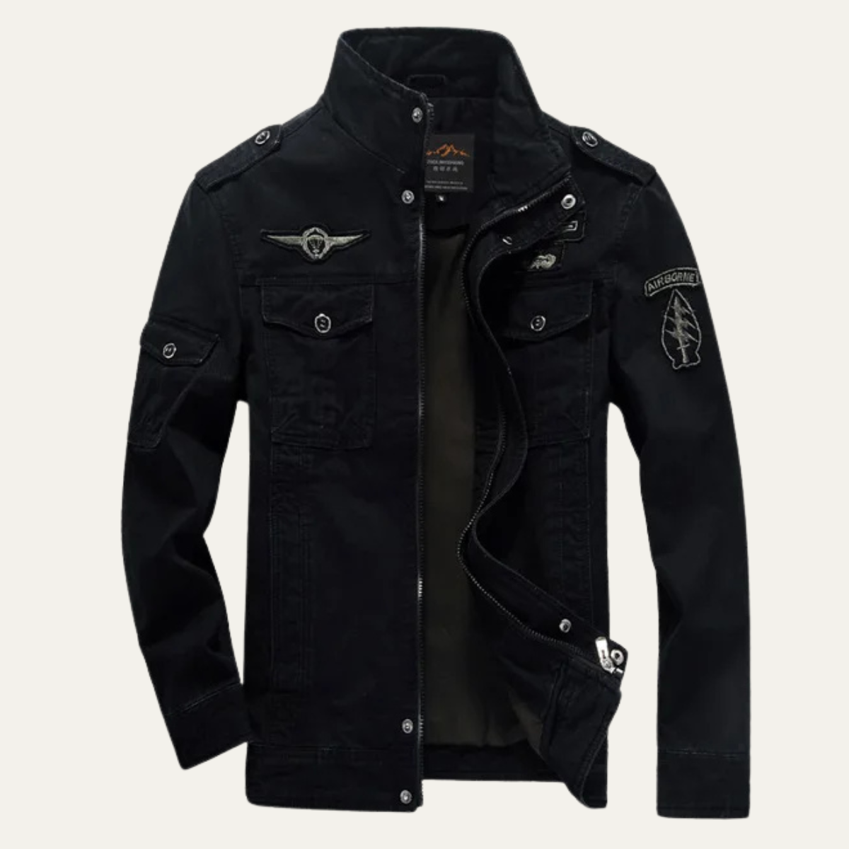 The Siena Men's Casual Army Military Cargo Jacket
