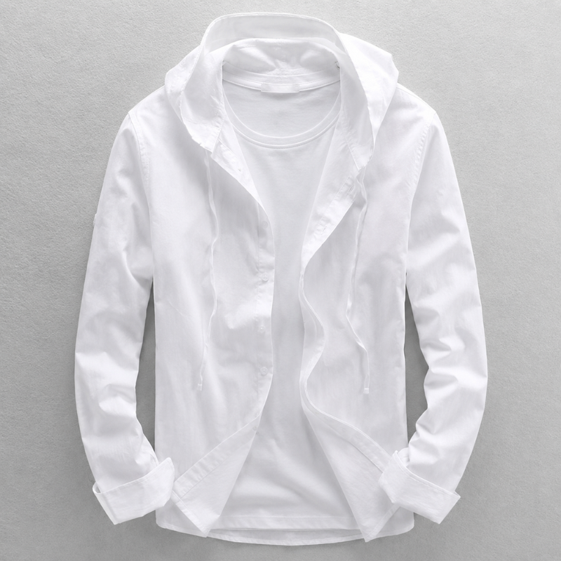 Camden Linen Hooded Shirt