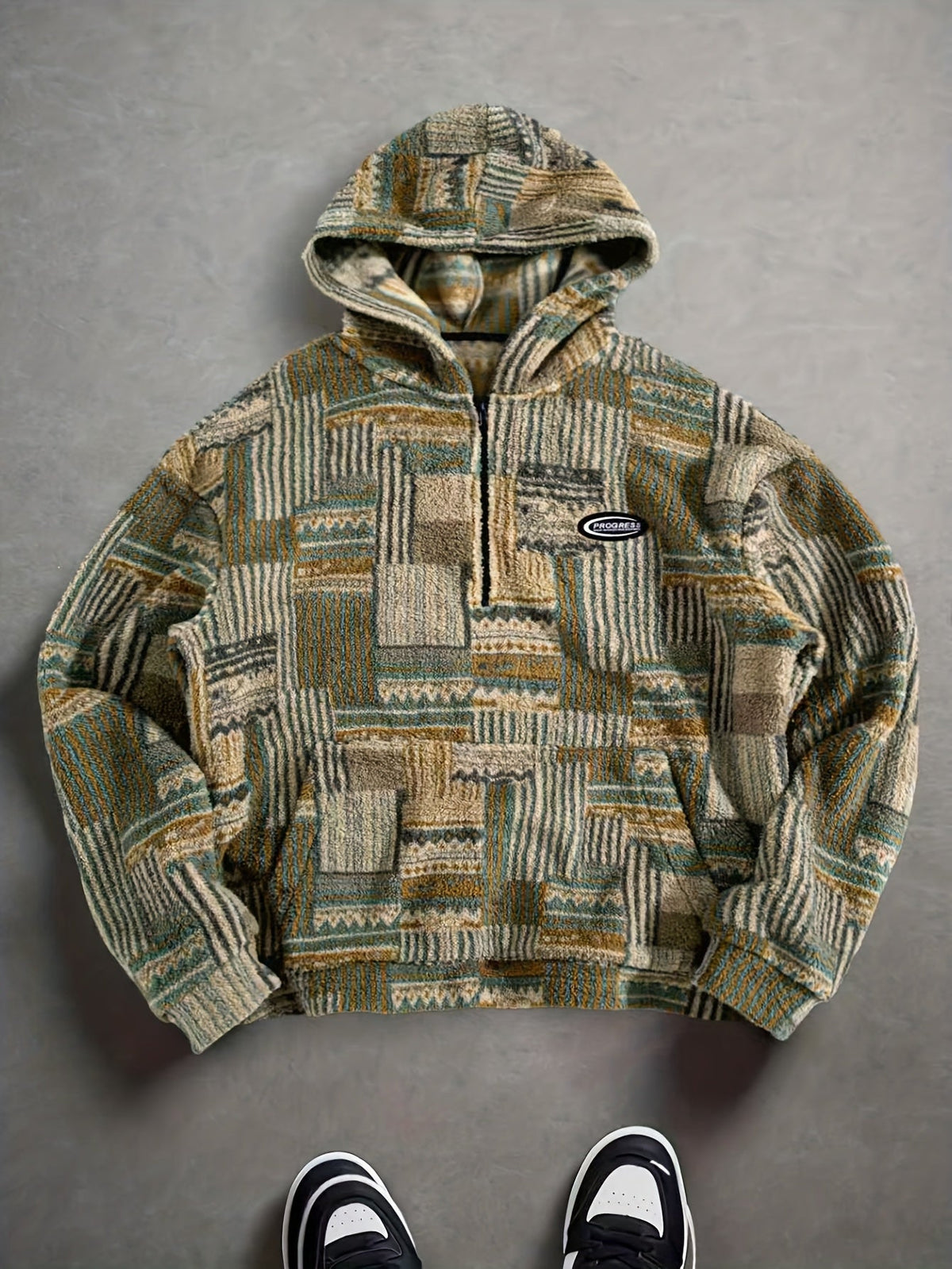 Desmond | Cozy Patterned Half-Zip Sweater