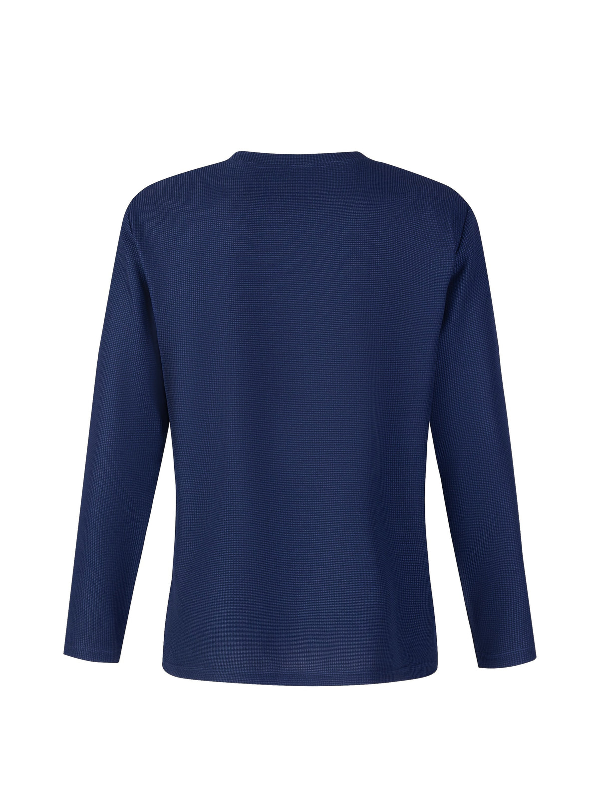 Frederick | Long Sleeve Top with Textured Waffle Knit