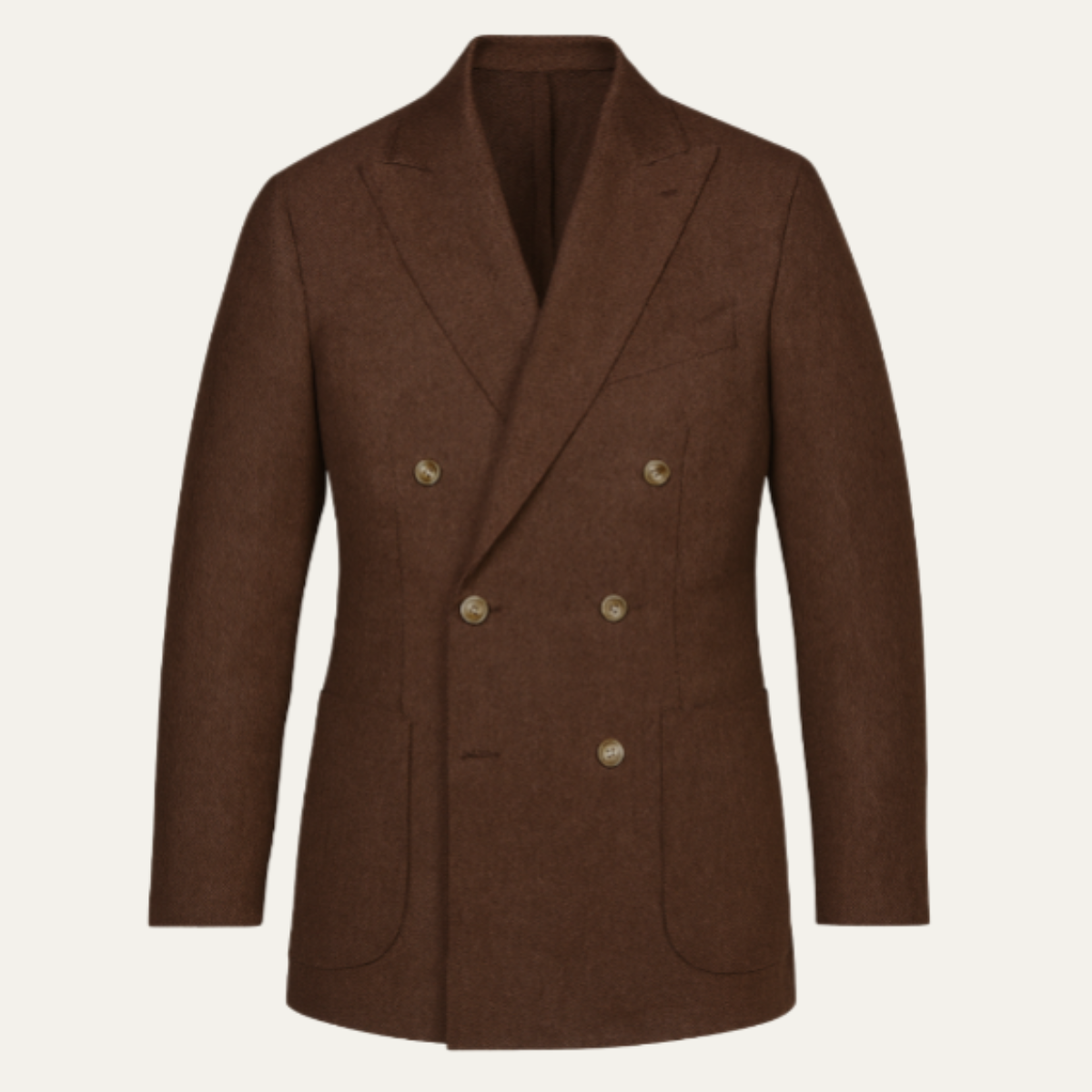The Lampedusa Men's 2 Piece Tailored Business Suit - Brown