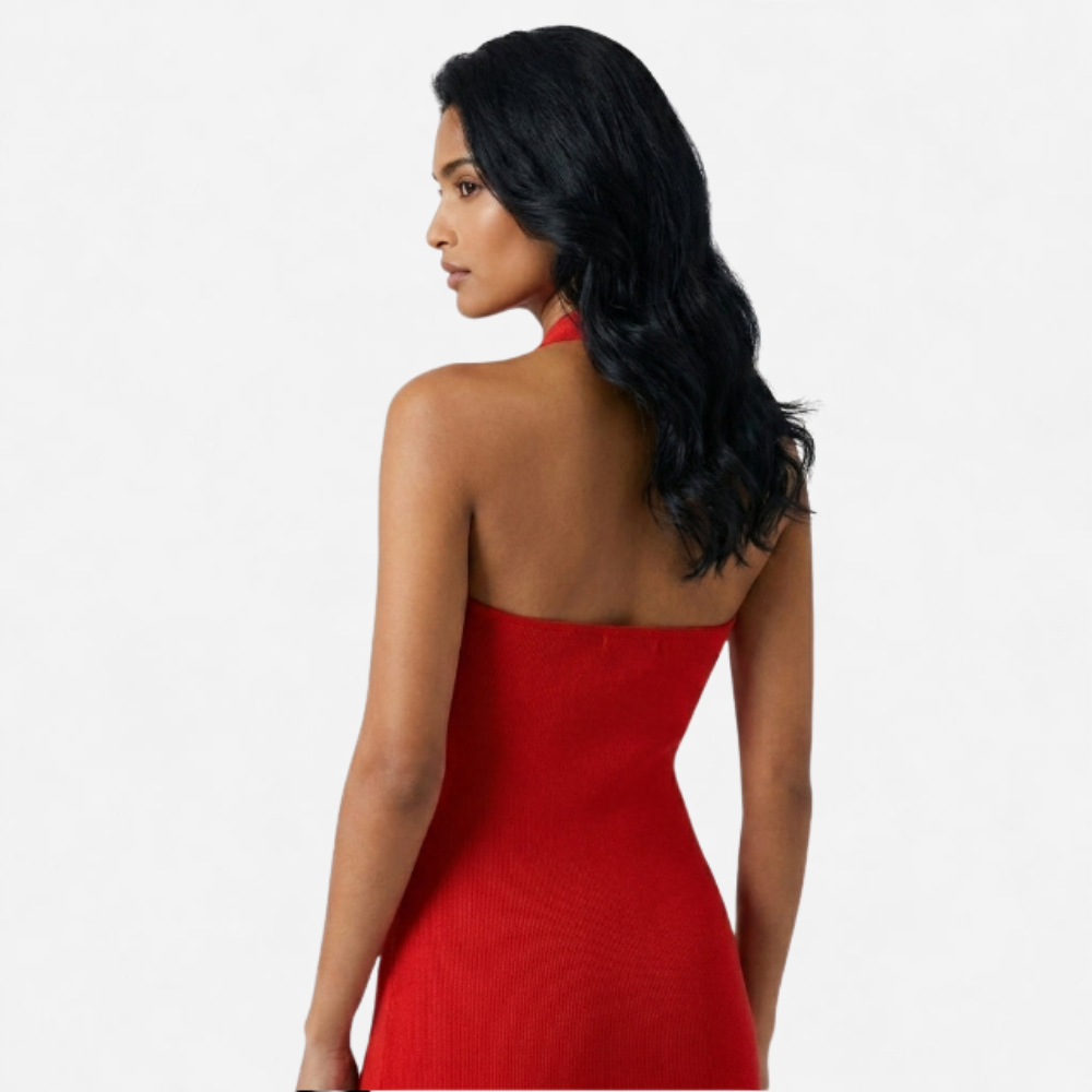 OLDMONEYLOOK | Women’s Refined Halter Maxi Dress