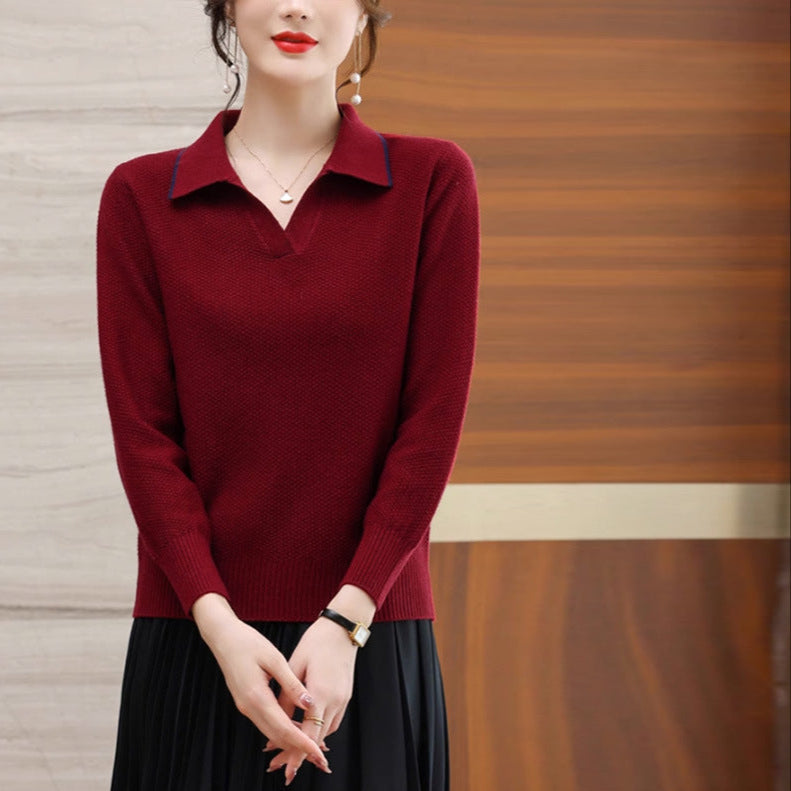 Collared Polo Sweater