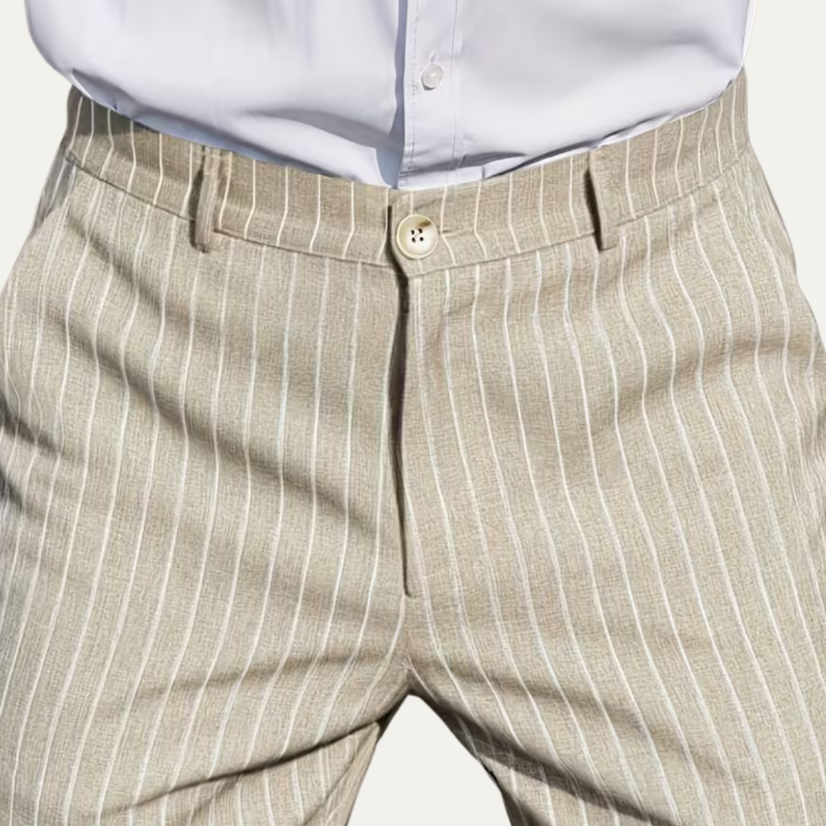 The Coolangatta Men’s Vertical Stripe Tailored Smart Dress Trousers