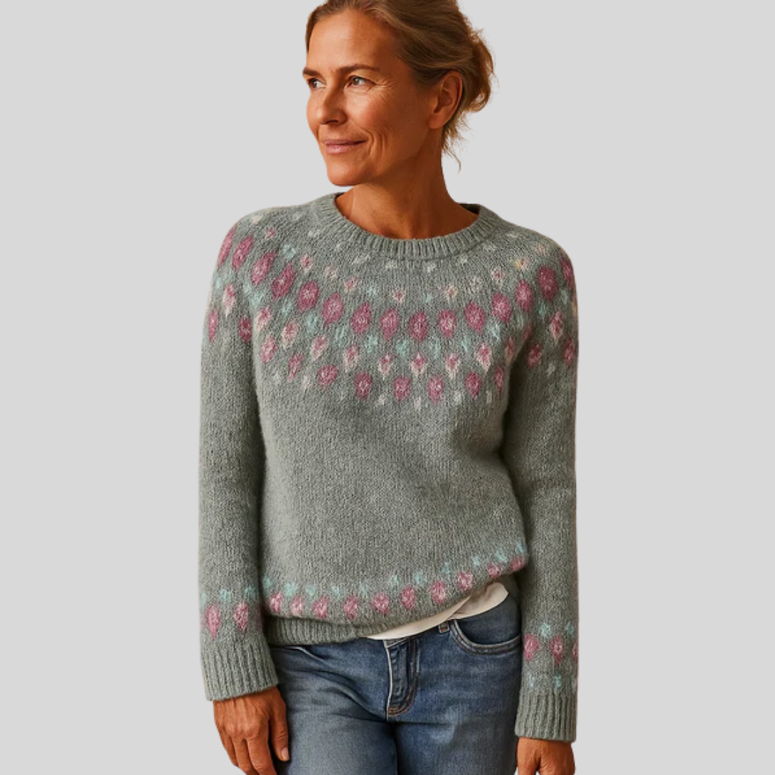 Women's Patterned Wool Sweater