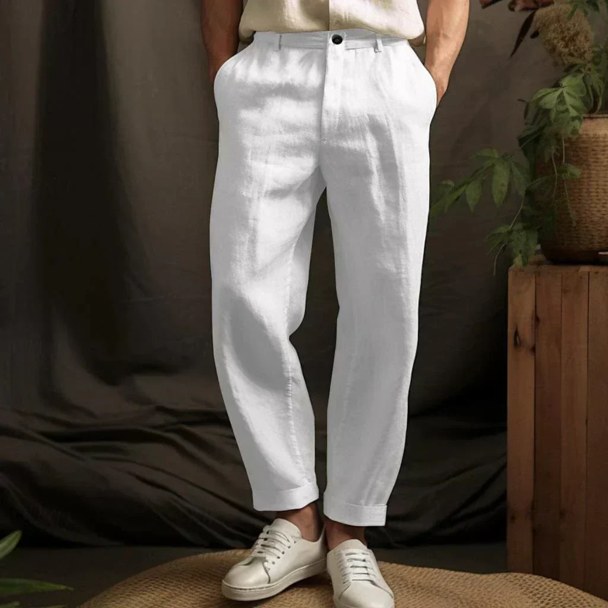 The Siena Men’s Linen Trousers