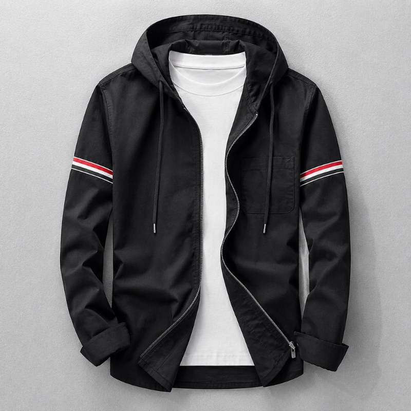 Hooded Jacket with Zip for Men