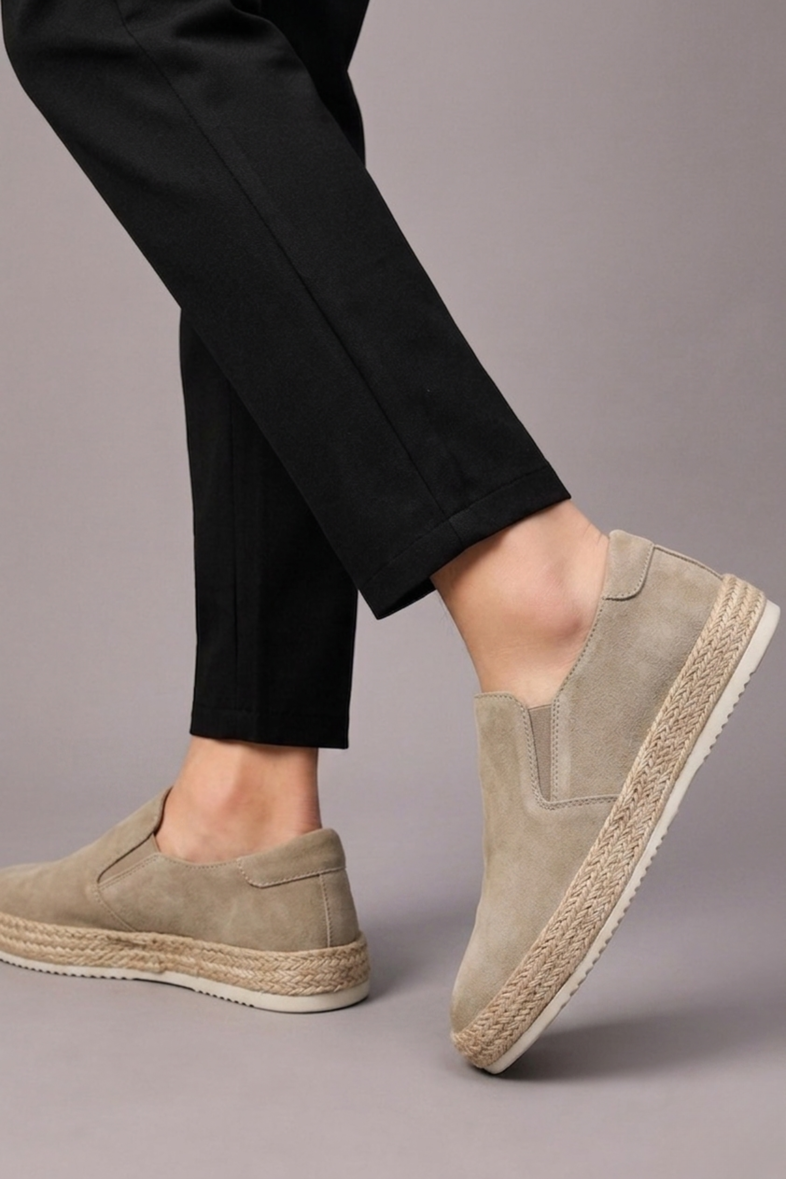 Men's Suede Slip-On Design