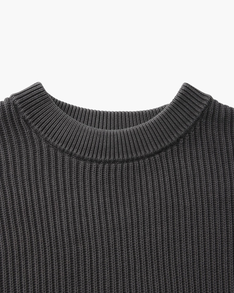 Rib Knit Crew Neck